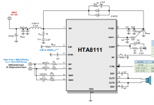 HTA8111  18W內(nèi)置升壓?jiǎn)温暤繢類(lèi)音頻功放