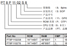 PT8P1102  I/O 型8Bit MCU